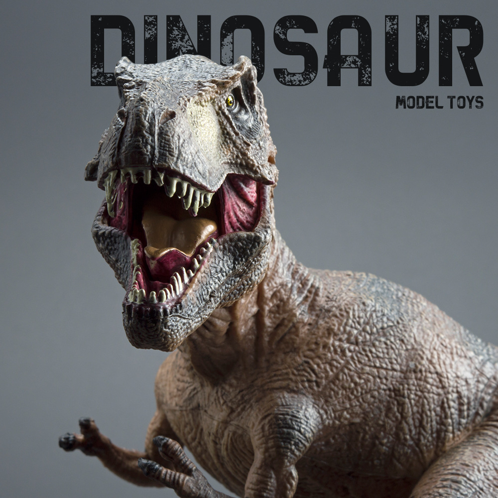Vintage Collectible Toys - ของเล่นไดโนเสาร์ไทแรนโนซอรัสเร็กซ์จำลอง ทำจากยางแข็ง ของตกแต่งโต๊ะทำงาน ขายส่ง ของตกแต่งบ้าน ของสะสม