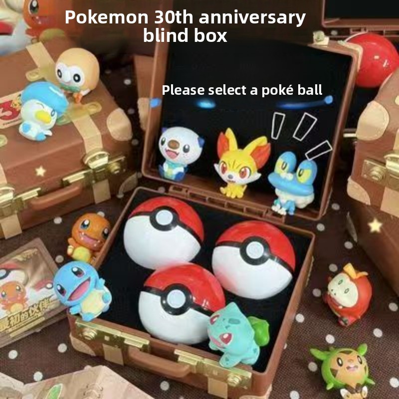 Vintage Collectible Toys - พร้อมกล่อง Pokemon First Partners แบบบลายด์บ็อกซ์ ฟิกเกอร์เริ่มต้น