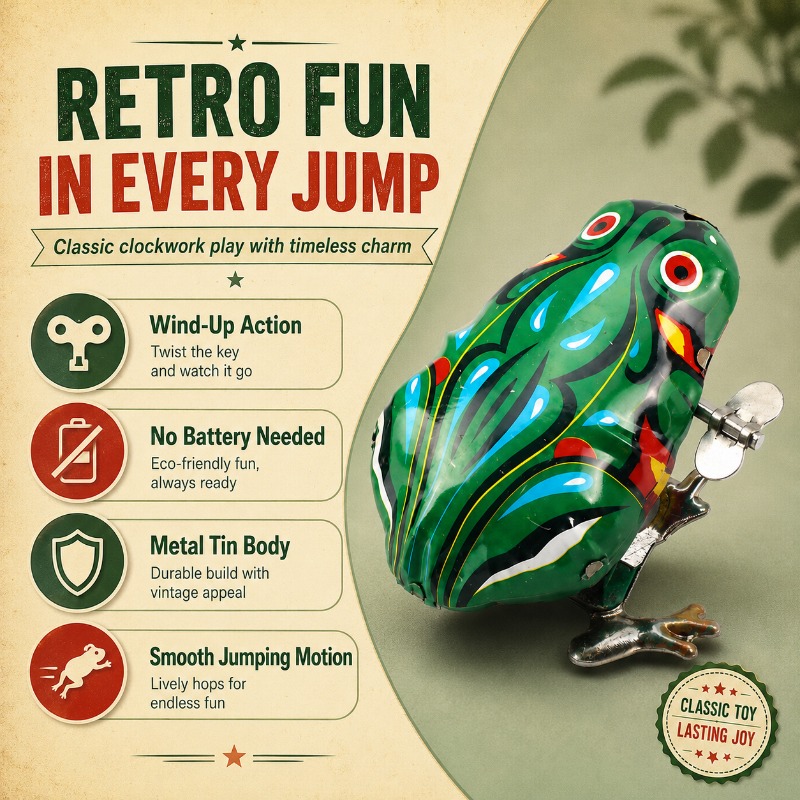 ของเล่นกลไกไขลานรูปกบโลหะวินเท - Vintage Collectible Toys บทวิจารณ์และราคา