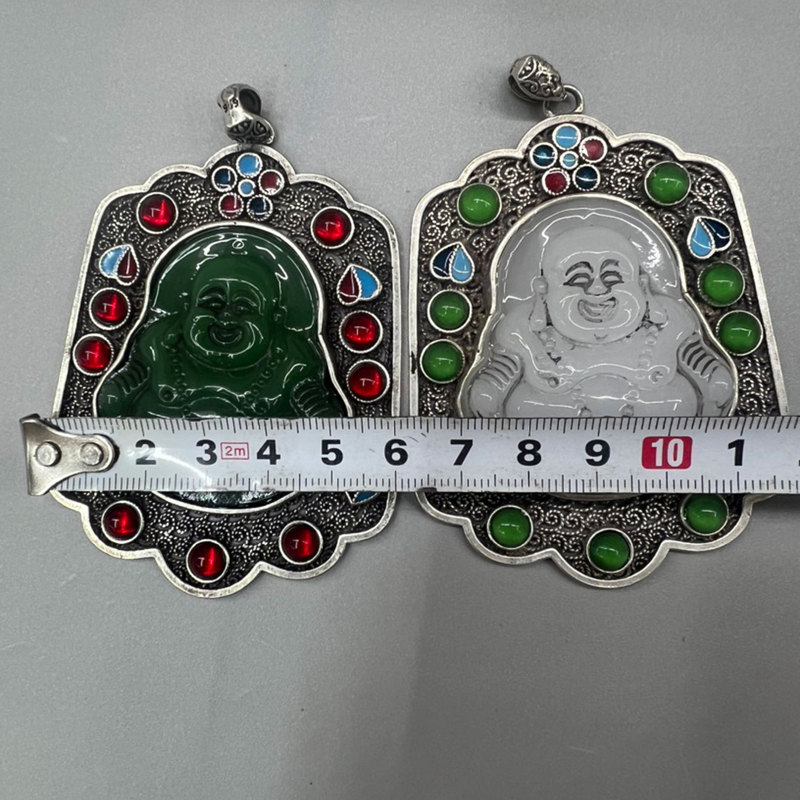 พระเครื่องพระพุทธรูปหยกฝังเงิน - Vintage Collectible Market บทวิจารณ์และราคา