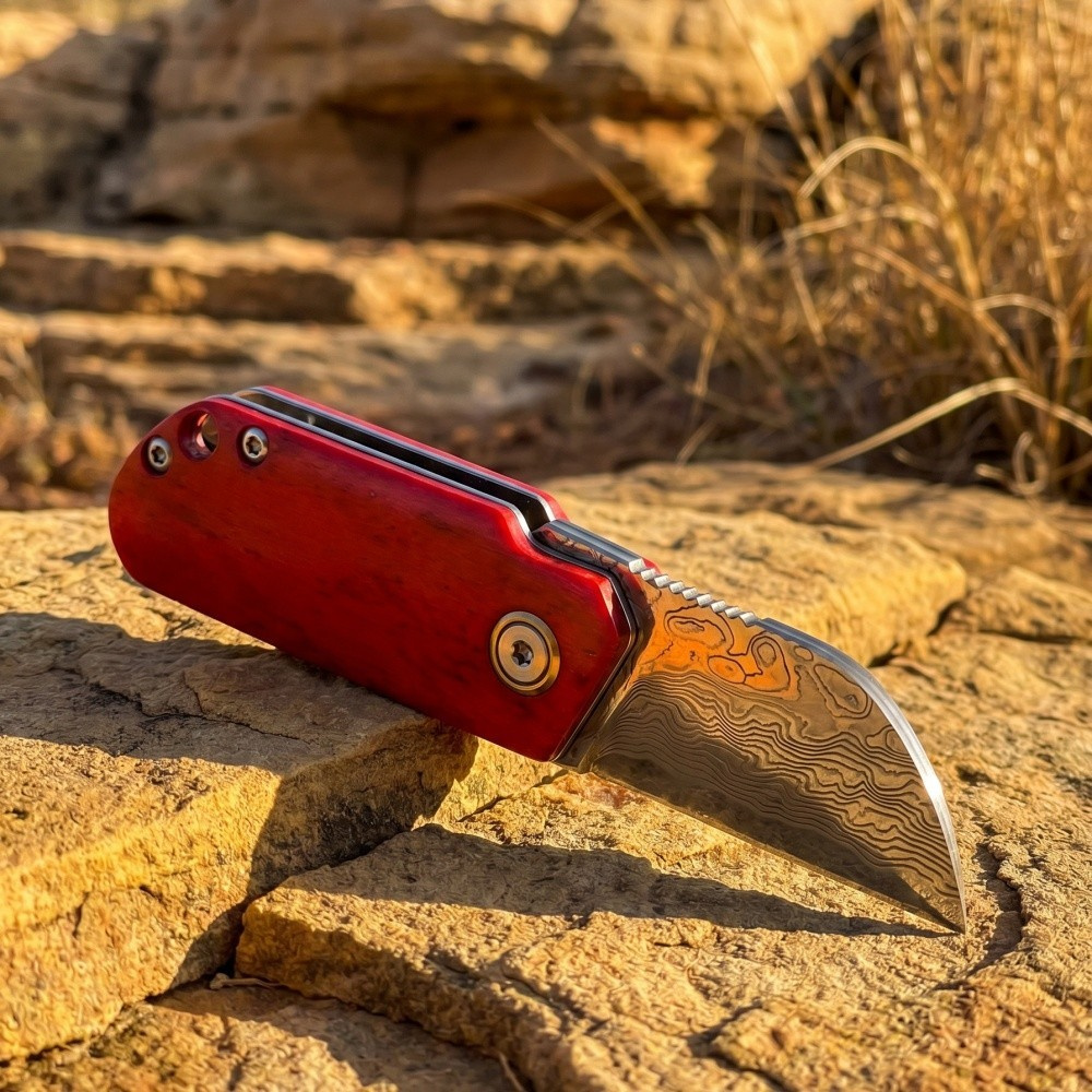 มีดพับ EDC วินเทจลายดามัสกัส,  - Vintage Collectible Knives บทวิจารณ์และราคา