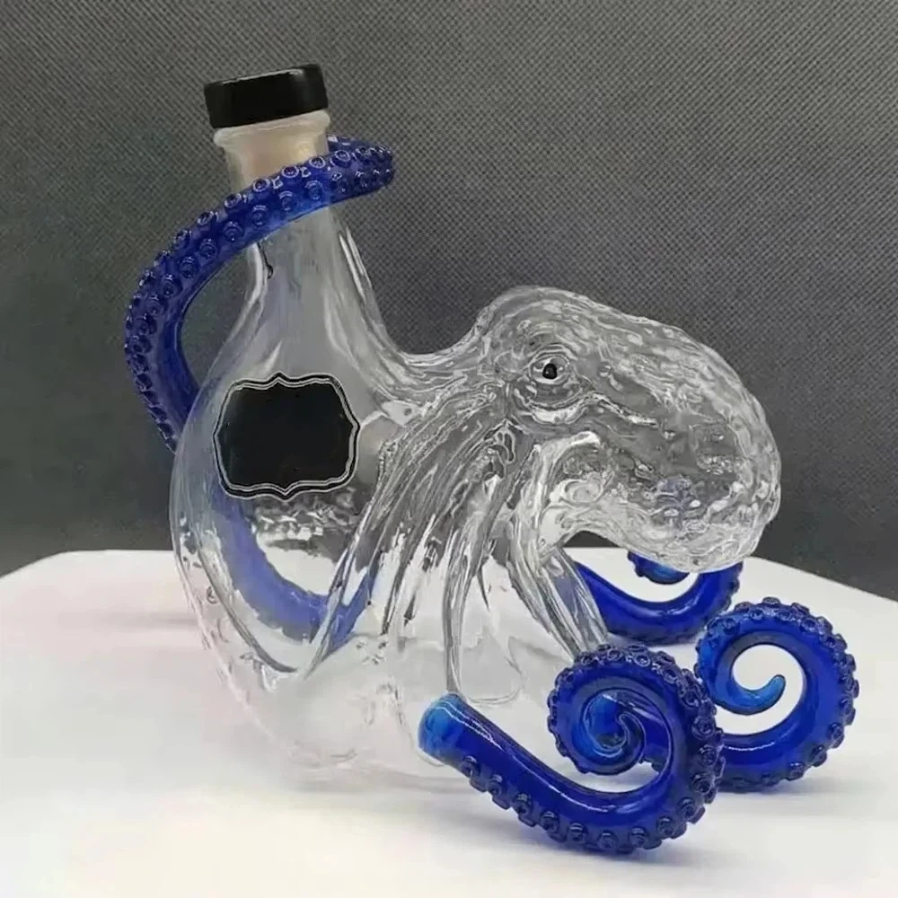 ขวดเหล้ารูปปลาหมึกคราเคนสไตล์ว - Vintage Collectible Glassware บทวิจารณ์และราคา