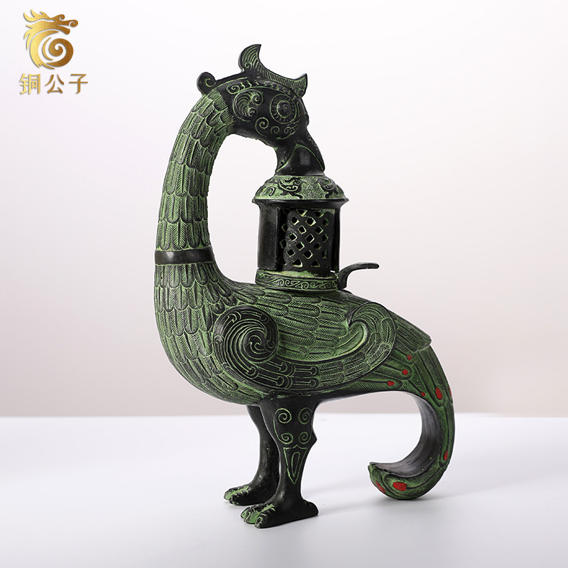Phoenix Bird Antique Bronze Cr - Collectible Vintage Lamps บทวิจารณ์และราคา