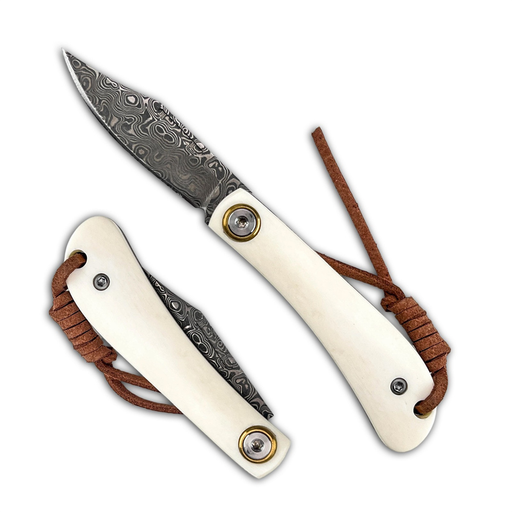 มีดพับวินเทจลายดามัสกัส ด้ามทำ - Vintage Collectible Knives บทวิจารณ์และราคา